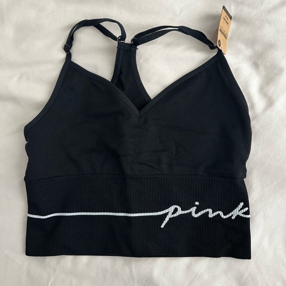 PINK seamless sports bra NWT